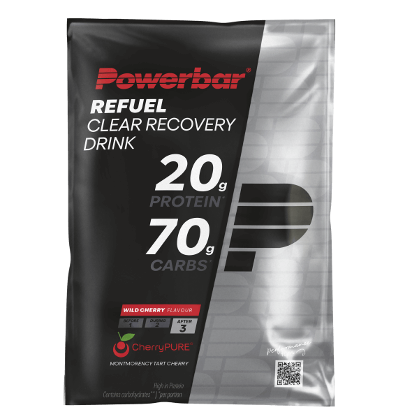 PowerBar Refuel Clear Recovery Drink Portionsbeutel Wild Cherry
