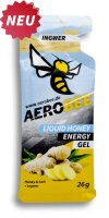 AEROBEE Energy Gel aus Honig LIQUID 5er Pack Erdnuss, Kakao & Guarana