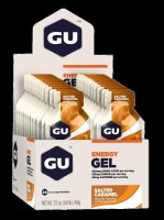 GU Energy Gel 24er Box Salted Caramell + Caffeine