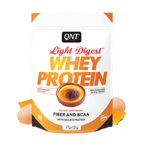 QNT Light Digest Wheyprotein - 500g Proteinpulver Creme Brulee