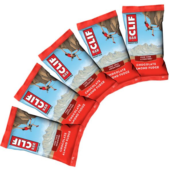 Clif Bar Riegel 5er Pack Schoko-Mandel-Karamell (Chocolate Almond Fudge)