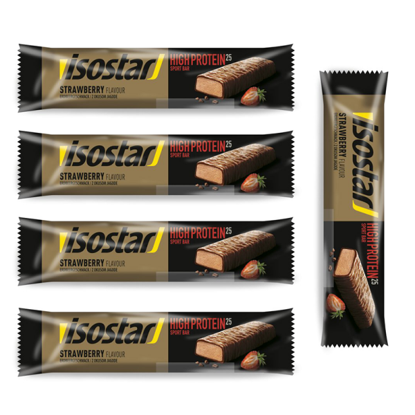 Isostar High Protein 25 Riegel 5er Pack Erdbeere