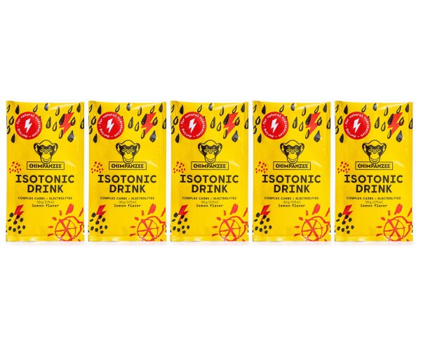 Chimpanzee Isotonic Drink Portionsbeutel 5er Pack Lemon