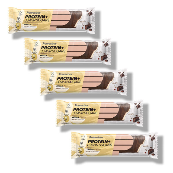 PowerBar Protein Plus Low Sugar Riegel 5er Pack Chocolate Espresso