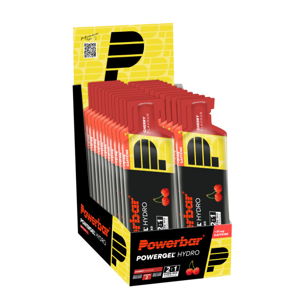 PowerBar Hydro 24er Gelbox Cherry + Koffein