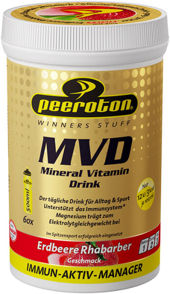 Peeroton Mineral Vitamin Drink 300g Dose Erdbeer-Rhabarber