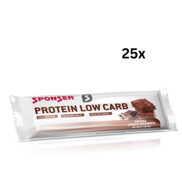 Sponser Protein Low Carb 25er Box Choco Brownie