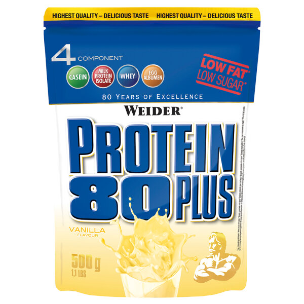 Weider Protein 80 Plus 500g Eiweißbeutel Vanilla