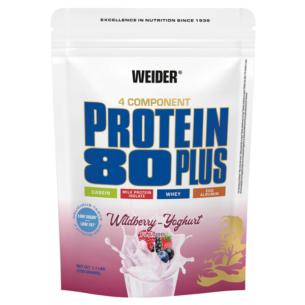 Weider Protein 80 Plus 500g Eiweißbeutel Wildberry Yoghurt