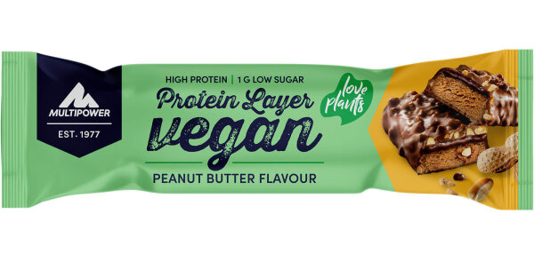 Multipower Protein Layer Vegan Riegel Peanut Butter