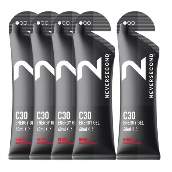 Neversecond C 30 Energy Gel 5er Pack Berry