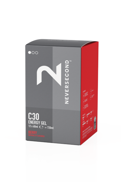 Neversecond C 30 Energy Gel 12er Box Berry