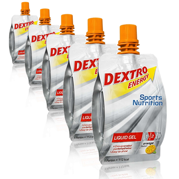 Dextro Energy Liquid Gel 5er Pack Cherry + Koffein