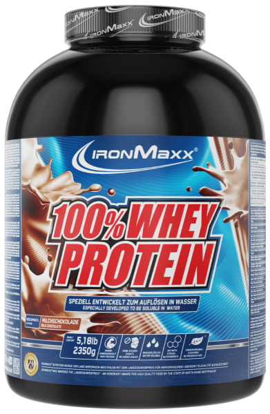 IronMaxx 100% Whey Protein 2350g Dose Milch Schokolade