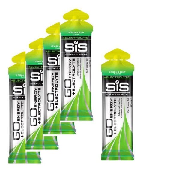 SIS Isotonic Energy + Electrolyte Gel 5er Pack Rasberry