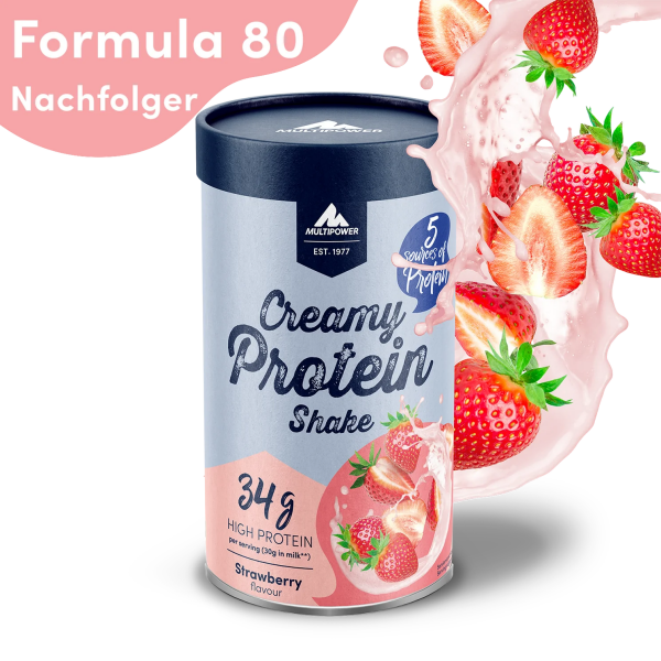 Multipower Creamy Protein Shake 420g Dose Strawberry (Erdbeere)