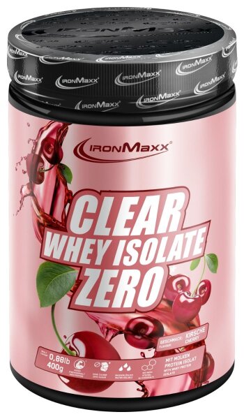 IronMaxx Clear Whey Isolate ZERO 400g Dose Kirsche