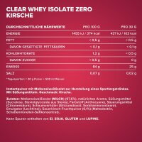 IronMaxx Clear Whey Isolate ZERO 400g Dose Kirsche