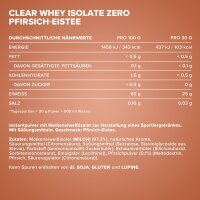 IronMaxx Clear Whey Isolate ZERO 400g Dose Pfirsich- Eistee