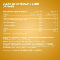 IronMaxx Clear Whey Isolate ZERO 400g Dose Orange