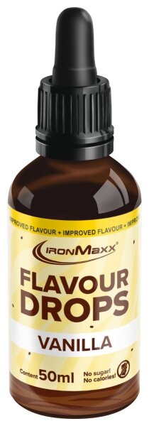 IronMaxx Flavour Drops - 50ml Flasche Vanilla