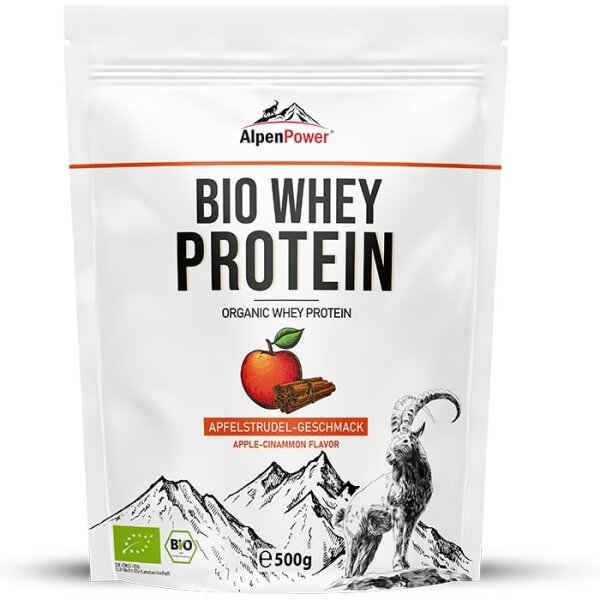 AlpenPower Bio Whey Protein 500 g Apfelstrudel