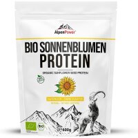 AlpenPower Bio Sonnenblumenkern-Protein 600 g