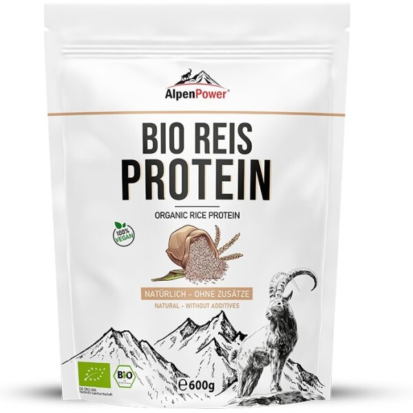 AlpenPower Bio Reisprotein 600 g