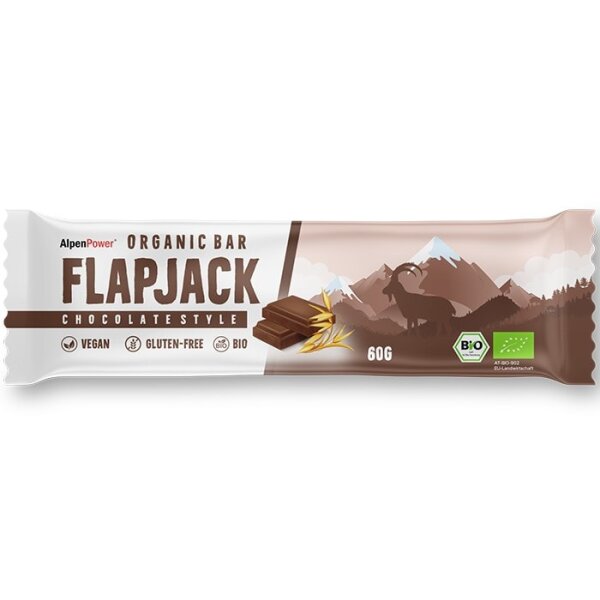 AlpenPower Bio Flapjack Riegel Chocolate Style 60 g