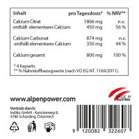 AlpenPower Calcium Kapseln 120 Stück