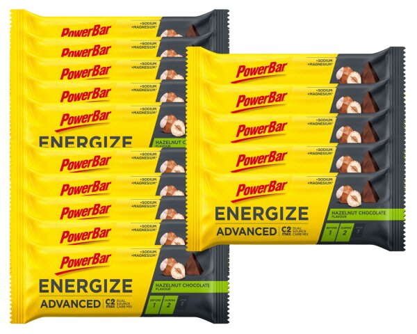 Powerbar Energize Advanced Riegel 15er Pack Hazelnut Chocolate Aktion MHD 11-2024