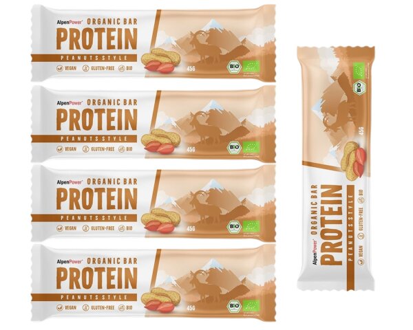 AlpenPower Bio Proteinriegel 5er Pack