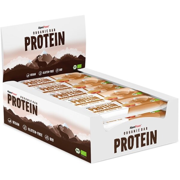 AlpenPower Bio Proteinriegel 16er Box