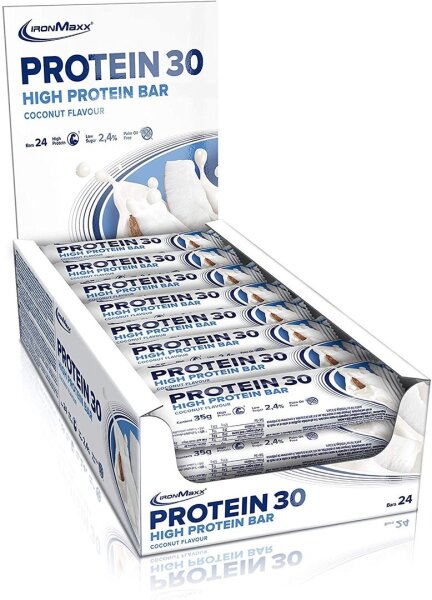 IronMaxx Protein 30 Eiweiß Riegel 24er Box Schokolade MHD 11-2024