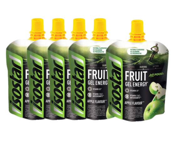 Isostar Fruit Gel  Actifood Apfel 5er Pack