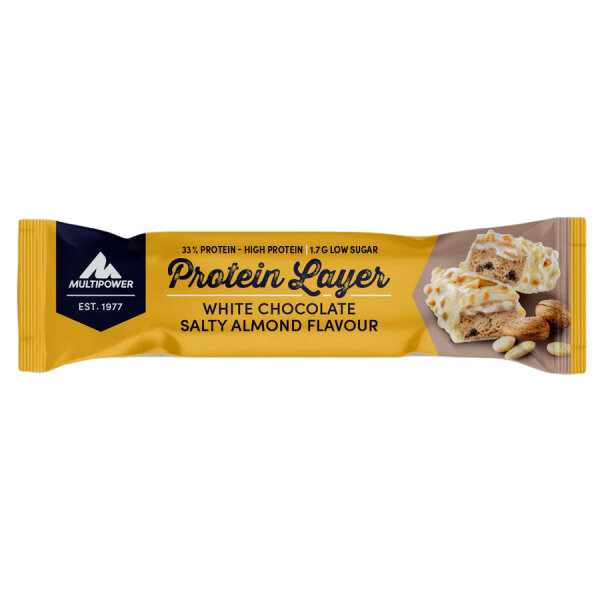 Multipower Protein Layer Riegel White Chocolate Salty Almond