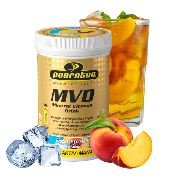 Peeroton Mineral Vitamin Drink 300g Dose Monatsaktion Eistee-Pfirsich