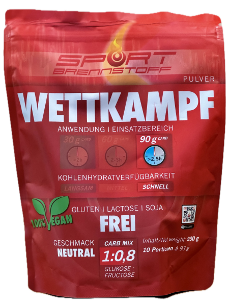 Sport Brennstoff Wettkampf Pulver 930g Beutel