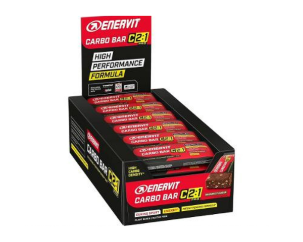 Enervit Carbo Bar Riegel C 2:1 Pro 30er Box Brownie MHD 01-2025