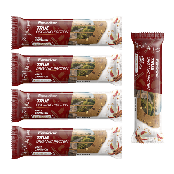 PowerBar True Organic Protein Riegel 5er Pack Cocoa Peanut (Kakao Erdnuß) MHD 11-2024